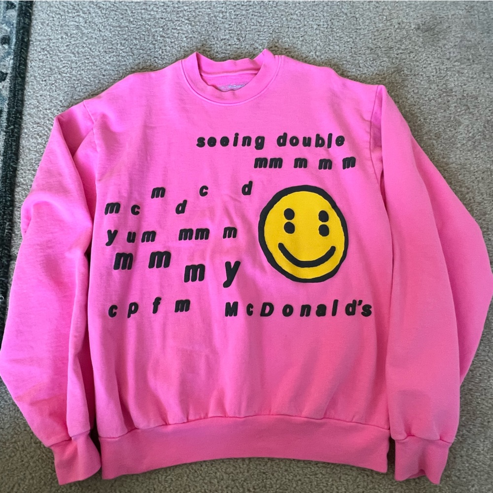NWOT Cactus Plant Flea Market seeing double mcdonald's crewneck